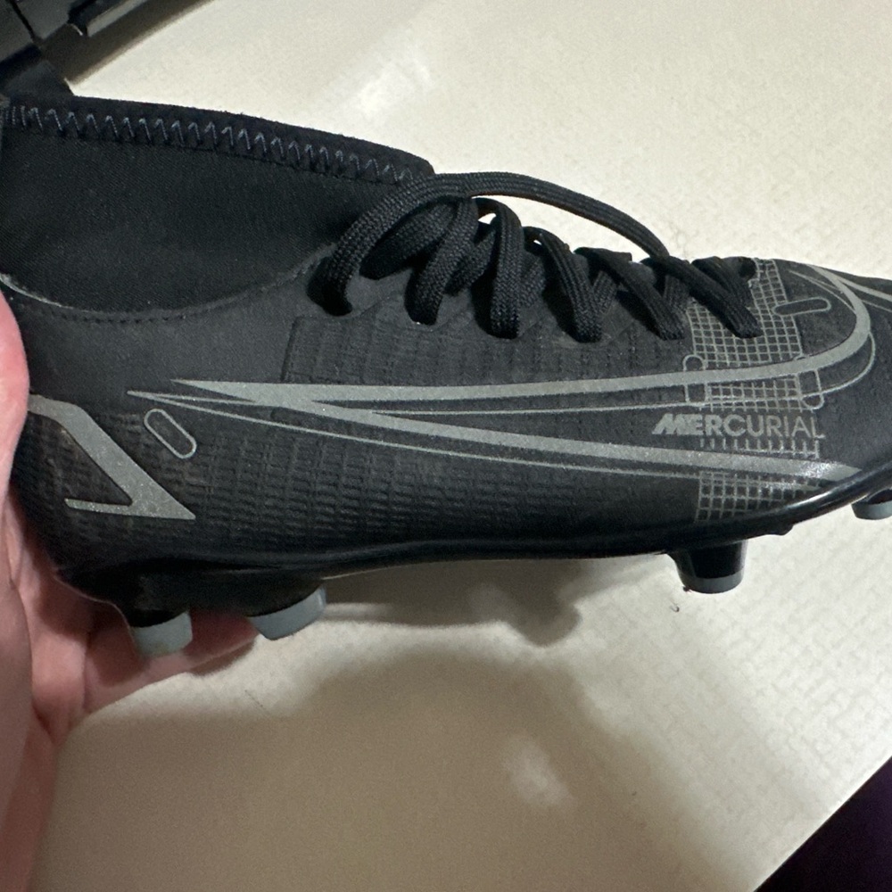 Nike Mercurial Black Athletic Cleats